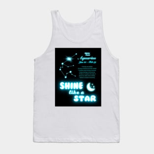 Shine Like A Star - Aquarius Tank Top